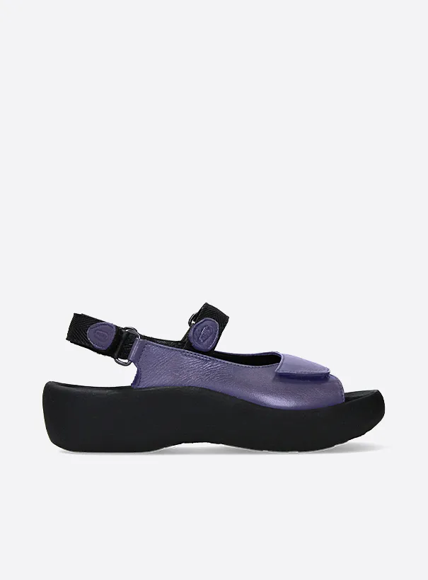 Wolky Jewel - purple leather Sandals for women
