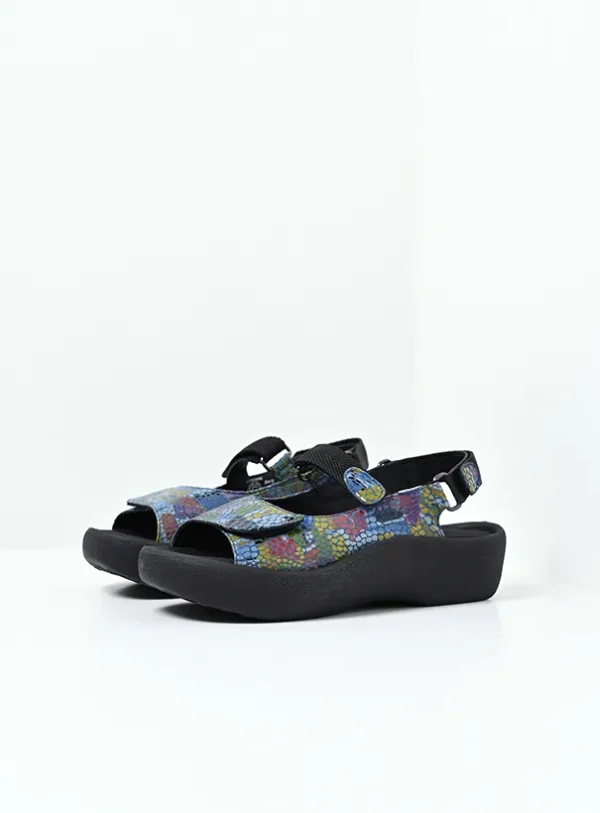 Wolky Jewel - jeans multi leather Sandals for women