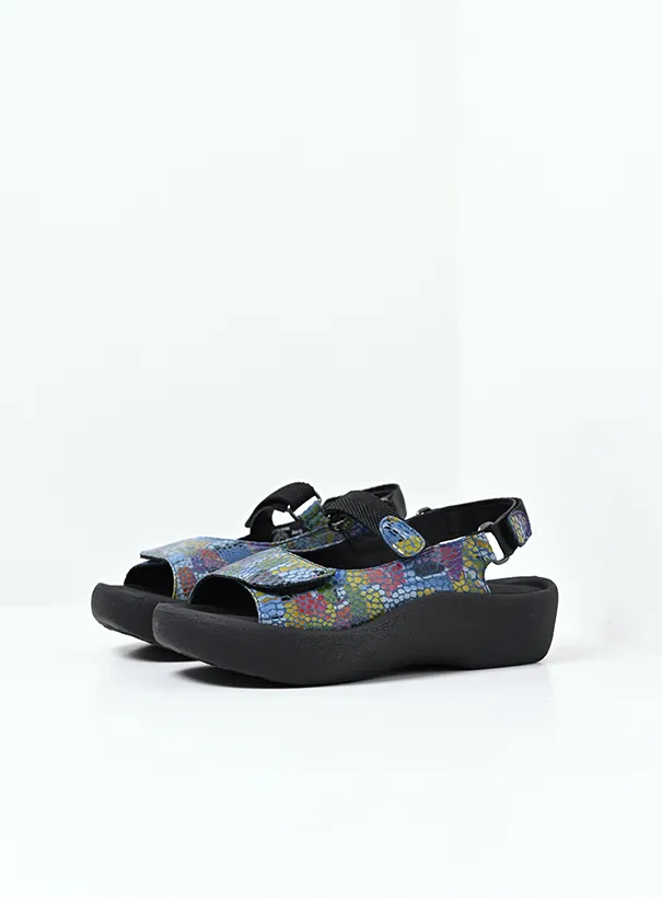 Wolky Jewel - jeans multi leather Sandals for women