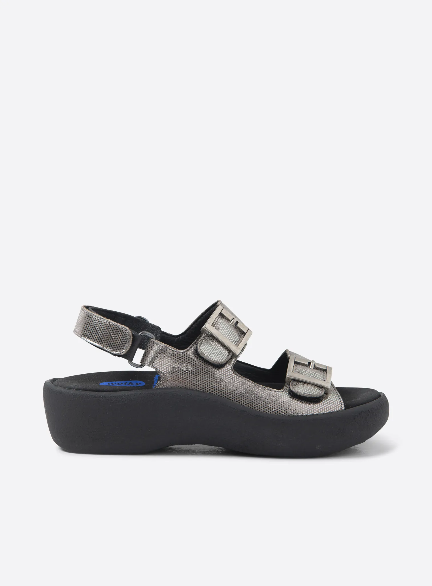 Wolky Fortune - metal metallic leather Sandals for women
