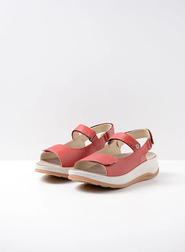 Wolky Adura - red vegan biocare Sandals for women