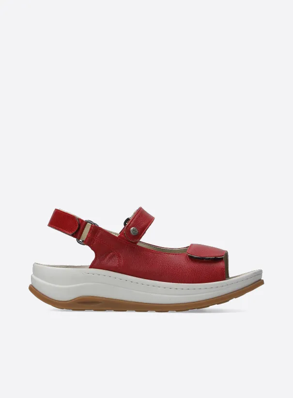 Wolky Adura - red vegan biocare Sandals for women