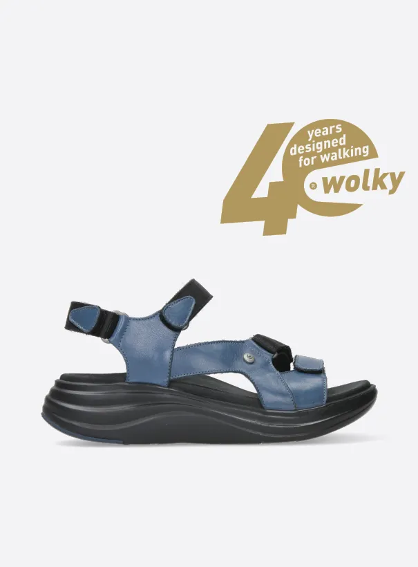 Wolky Cirro - jeans leather Sandals for women