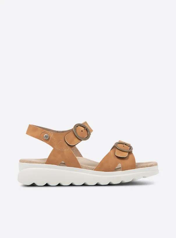 Wolky Voyage - tan vegan biocare Sandals for women