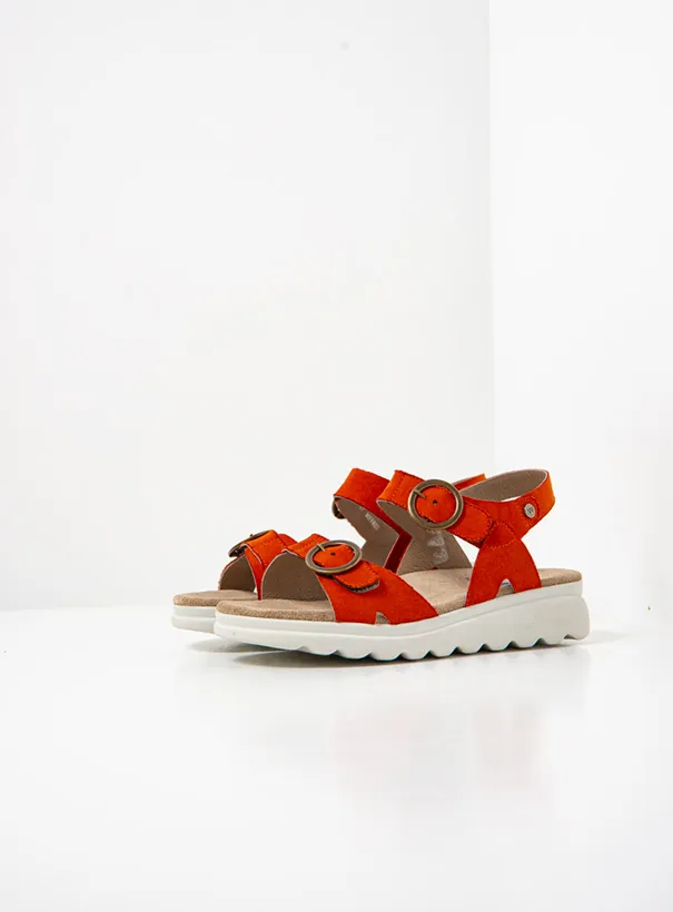 Wolky Voyage - brick vegan biocare Sandals for women