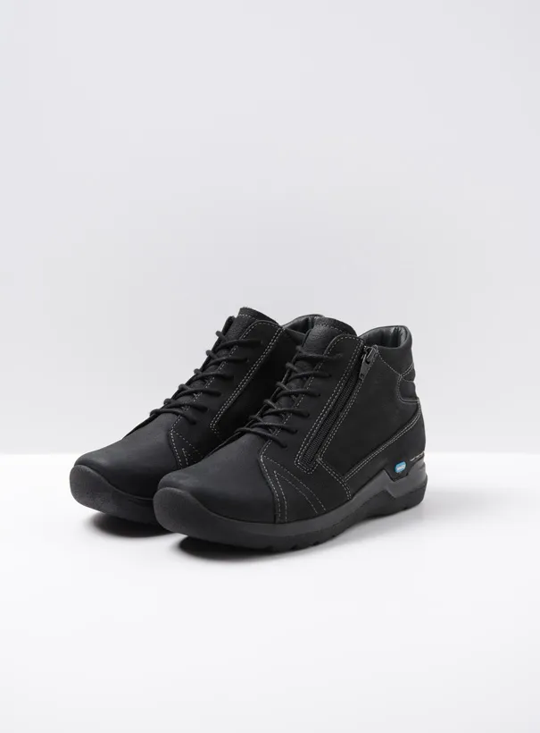 Wolky Why - black nubuck Lace-up shoes for women