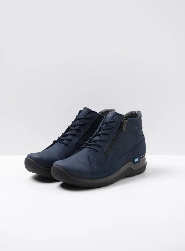 Wolky Why - blue nubuck Lace-up shoes for women