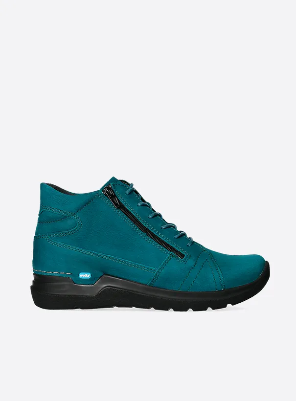 Wolky Why - petrol nubuck Lace-up shoes for women