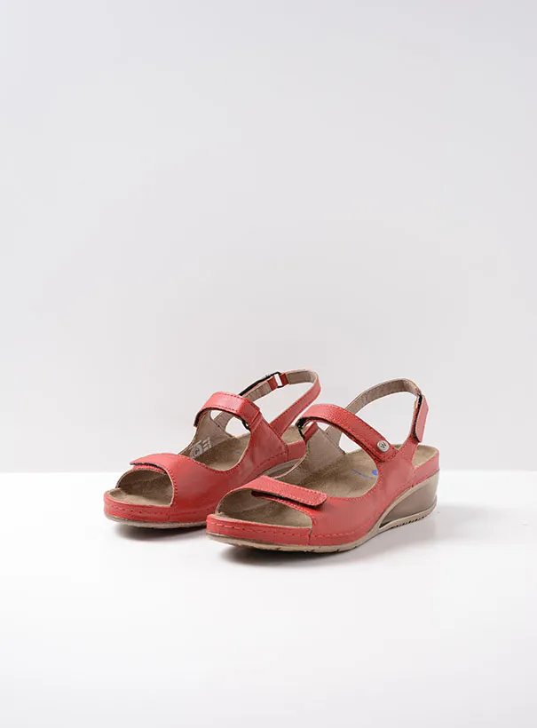 Wolky Pica - red vegan biocare Sandals for women