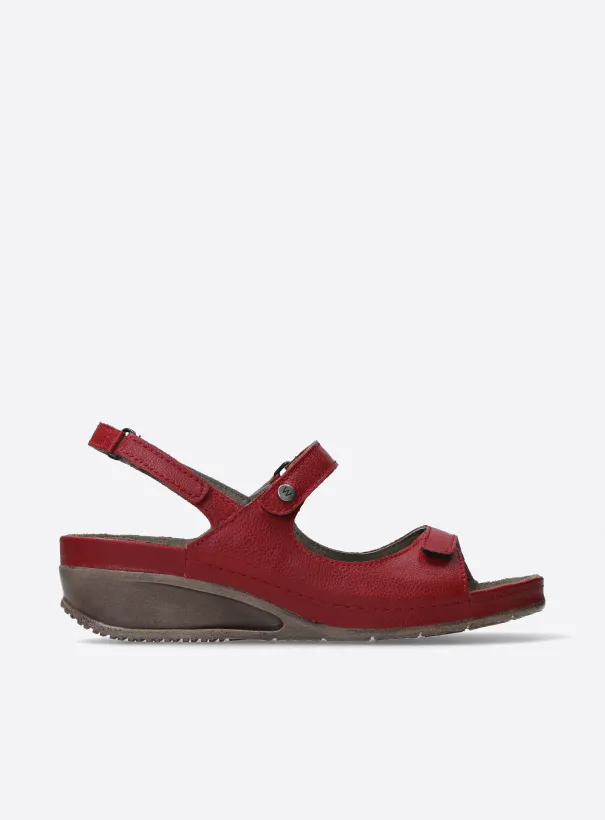 Wolky Pica - red vegan biocare Sandals for women