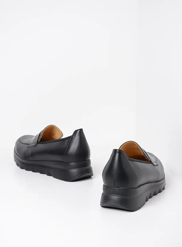 Wolky Snoafer F2F - black vegan biocare Loafers for women