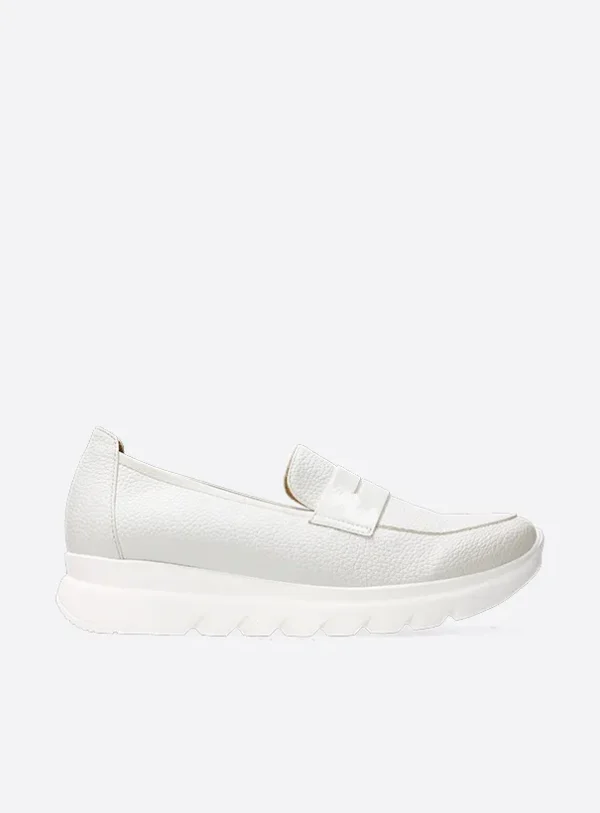 Wolky Snoafer F2F - white vegan biocare Loafers for women