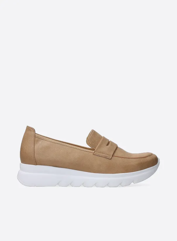 Wolky Snoafer F2F - sand vegan biocare Loafers for women