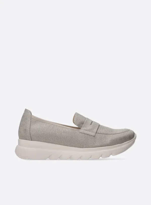 Wolky Snoafer F2F - soft taupe vegan biocare Loafers for women