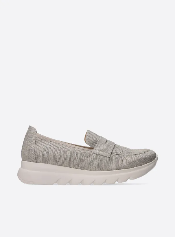 Wolky Snoafer F2F - soft taupe vegan biocare Loafers for women