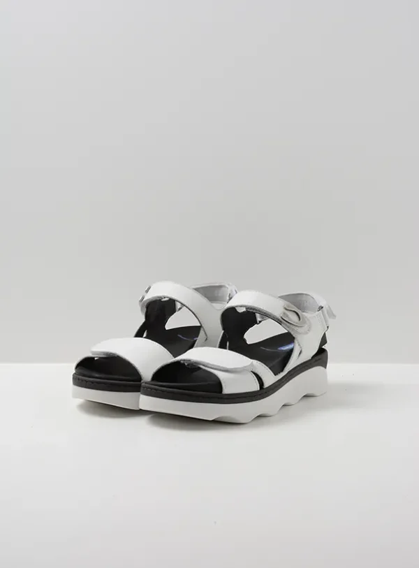 Wolky Medusa - white leather Sandals for women