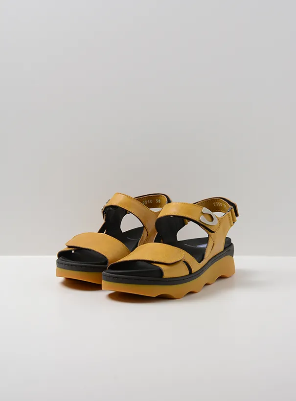 Wolky Medusa - amber leather Sandals for women