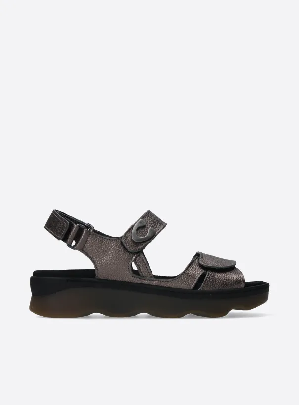 Wolky Medusa - bronze leather Sandals for women