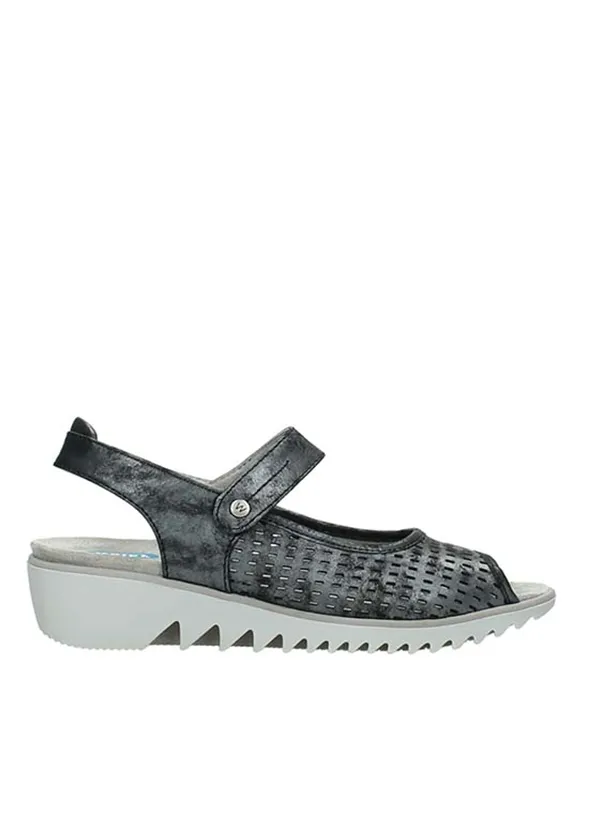 Wolky Blade - black nubuck Sandals for women