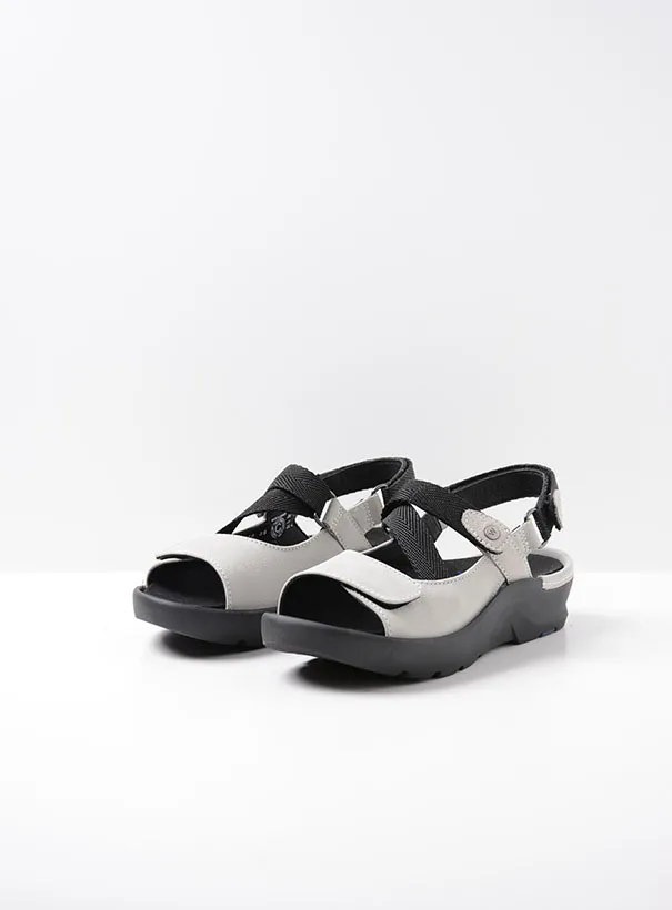 Wolky Lisse - light grey nubuck Sandals for women
