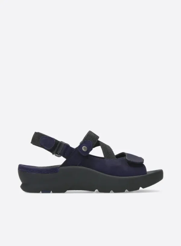 Wolky Lisse - purple nubuck Sandals for women