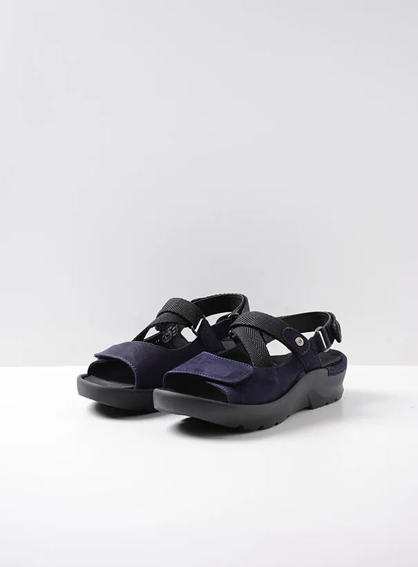 Wolky Lisse - purple nubuck Sandals for women