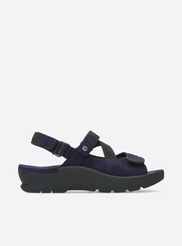 Wolky Lisse - purple nubuck Sandals for women