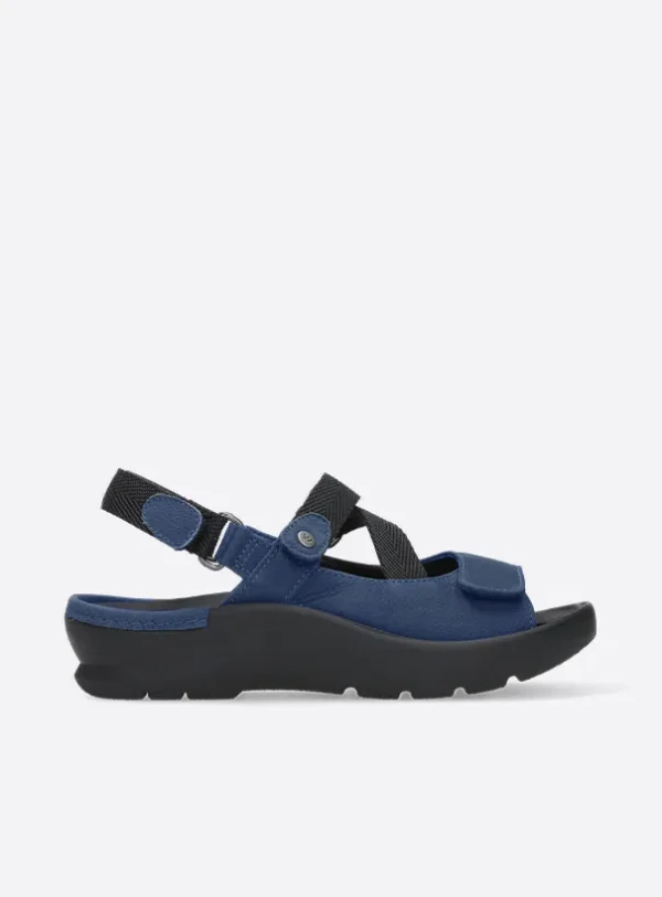Wolky Lisse - denim nubuck Sandals for women