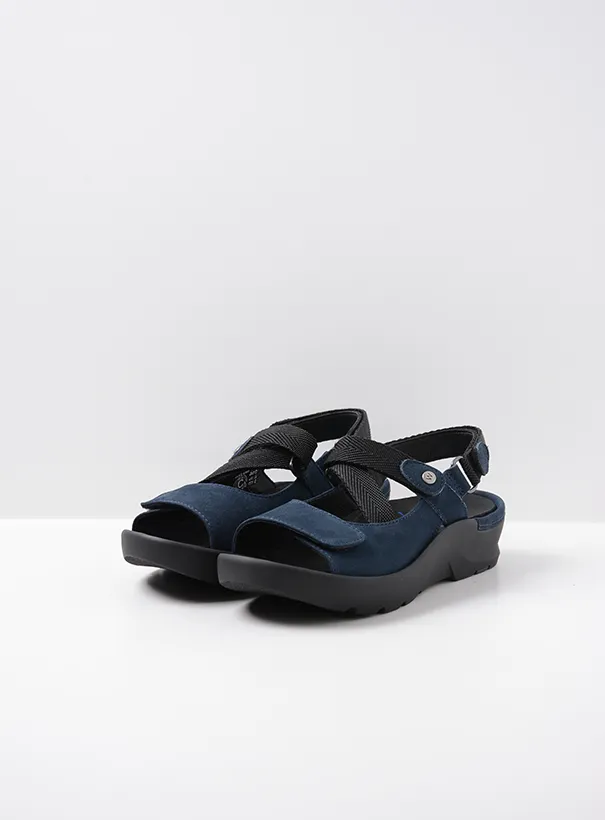 Wolky Lisse - denim nubuck Sandals for women