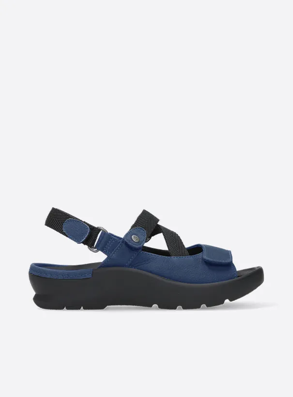 Wolky Lisse - denim nubuck Sandals for women