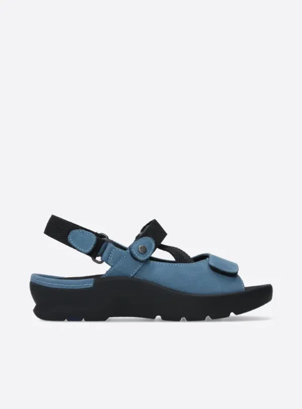 Wolky Lisse - baltic blue nubuck Sandals for women