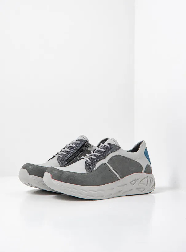 Wolky Bounce - anthracite combi leather Sneakers for women