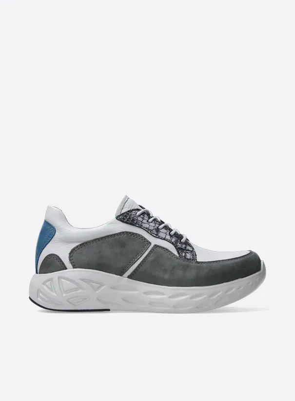 Wolky Bounce - anthracite combi leather Sneakers for women
