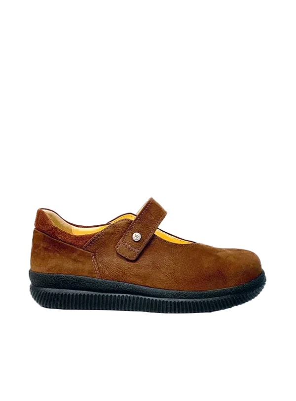Wolky Motion XW - tobacco nubuck Mary Jane shoes for women