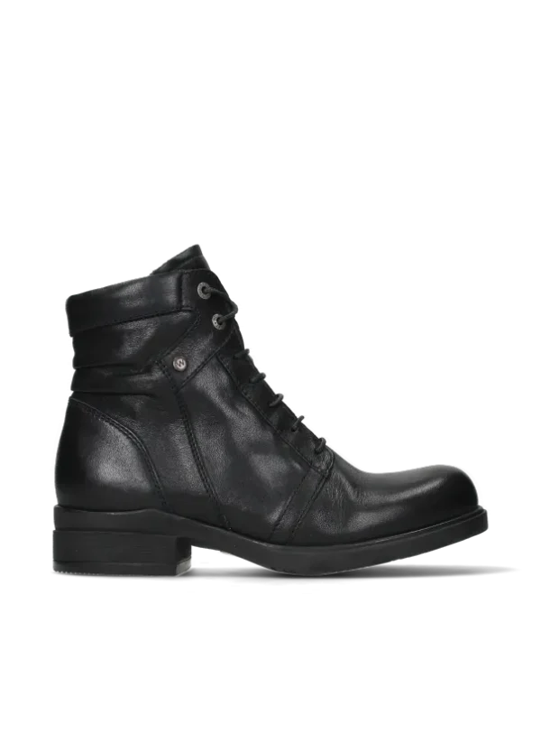 Wolky Center WR – black leather Boots for women