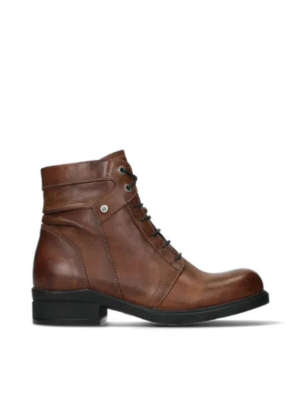 Wolky Center WR - cognac leather Boots for women