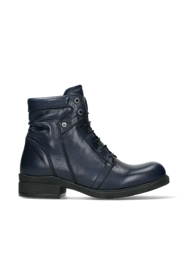 Wolky Center WR - blue leather Boots for women