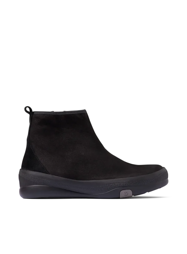 Wolky Pulse - black nubuck Ankle boots for women