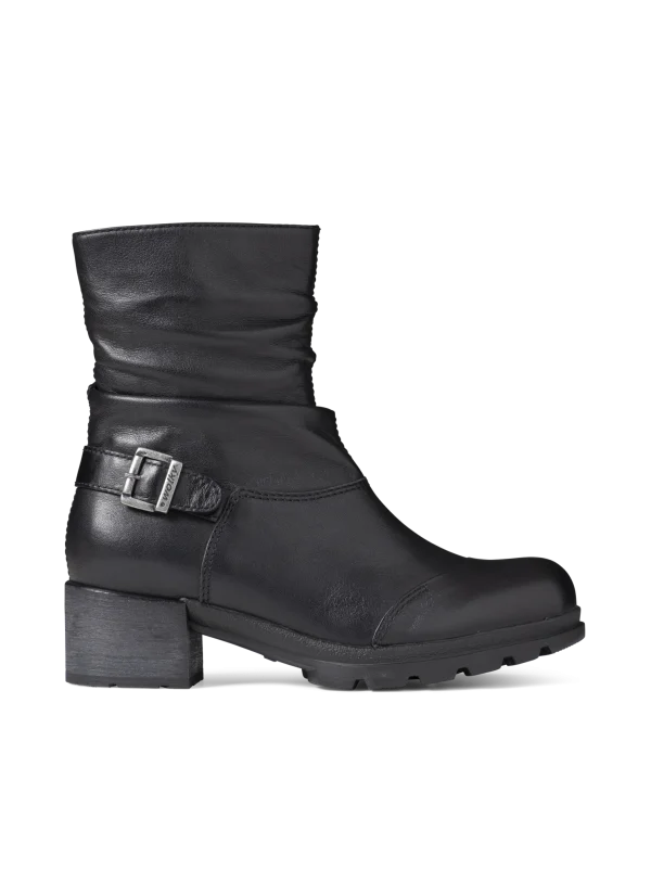 Wolky Troy WR - black leather Ankle support shoes for women