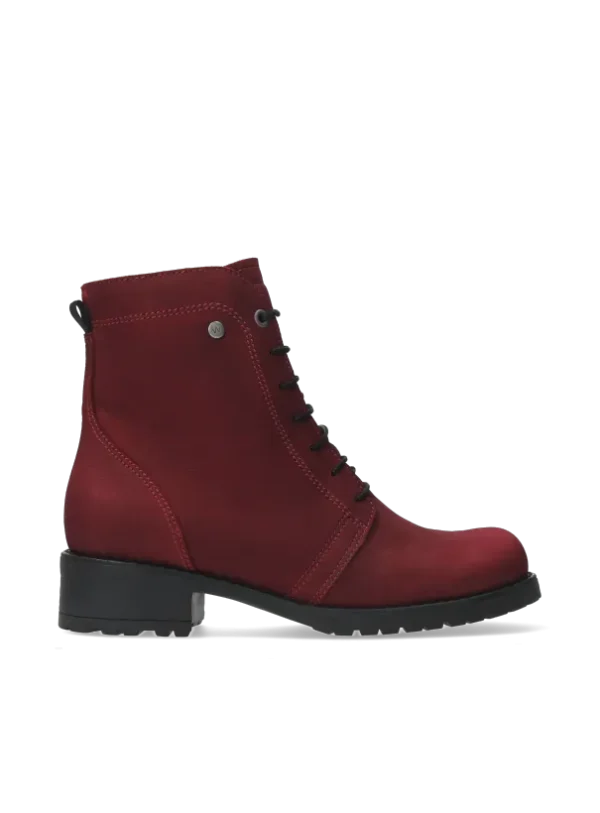Wolky Quinta - oxblood nubuck Ankle support shoes for women