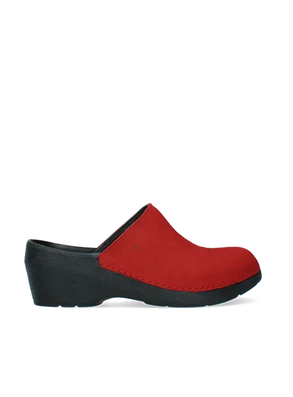 Wolky Pro Clog - red nubuck Clogs for women