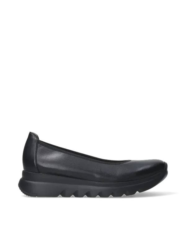 Wolky Snallerina - black vegan biocare Flats for women