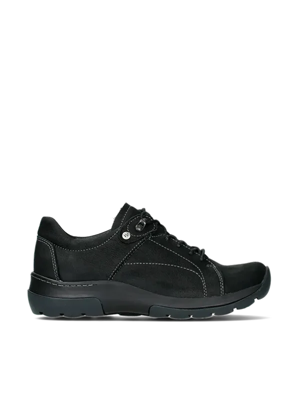 Wolky Cajun WR - black nubuck Lace-up shoes for women