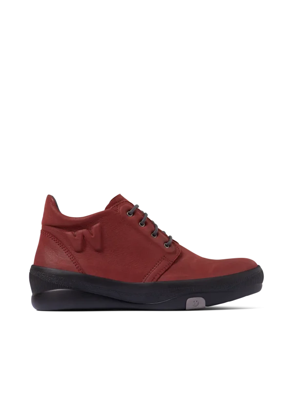 Wolky Fuse - oxblood nubuck Ankle support shoes for women