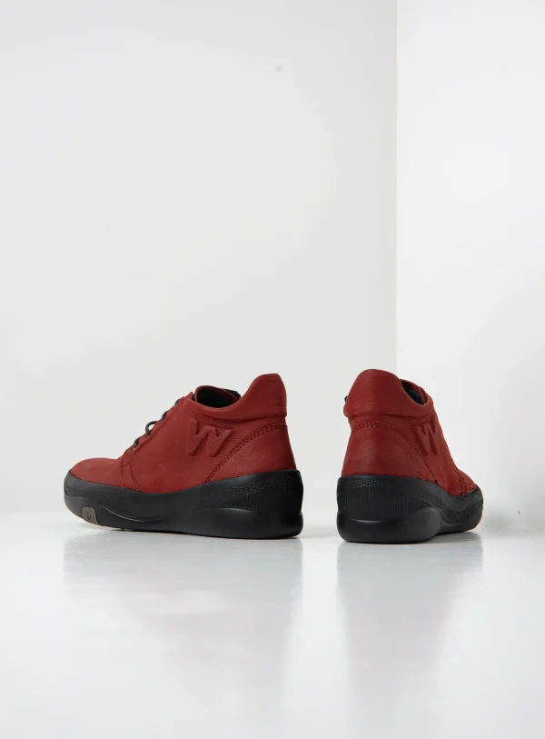 Wolky Fuse - oxblood nubuck Ankle support shoes for women