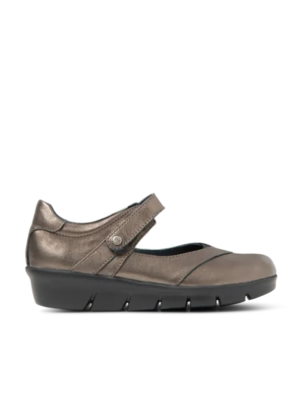 Wolky Lomita - inox leather Mary Jane shoes for women