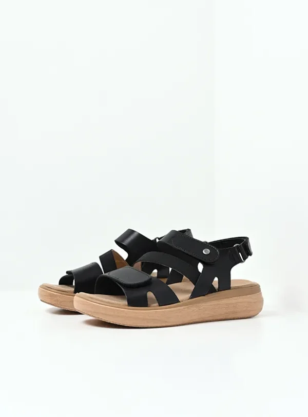 Wolky Amara - black vegan biocare Sandals for women