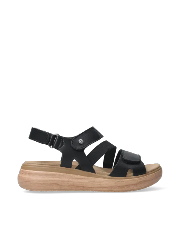 Wolky Open toe sandals 0193002000 02000 black vegan biocare