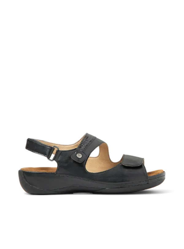 Wolky Liana XW - black vegan biocare Sandals for women