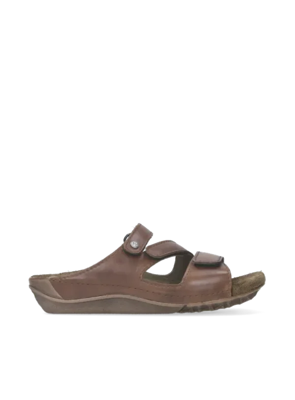 Wolky Jasper - cognac leather Sandals for women